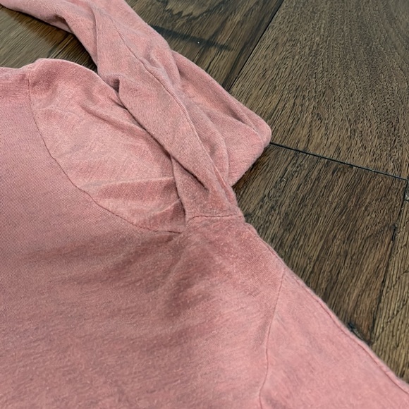 Dusty Rose Flowy Knotted Top - Picture 4 of 6